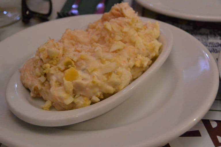 Marbella, El Estrecho – potato salad, Feb.2018 (Marbella) (Andalucia)
