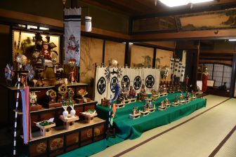 Japan-Akita-Kakunodate-Ando Jozo-warehouse room-dolls-Boy's Festival-May