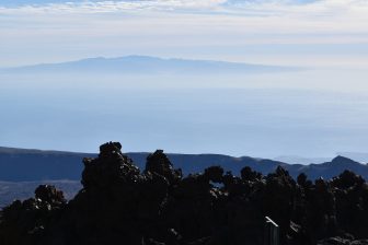 テイデ山から見たゴメラ島