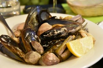 Fish food in Puerto de la Cruz