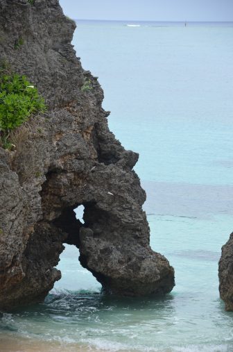 日本　宮古島　池間島　ハート岩　海