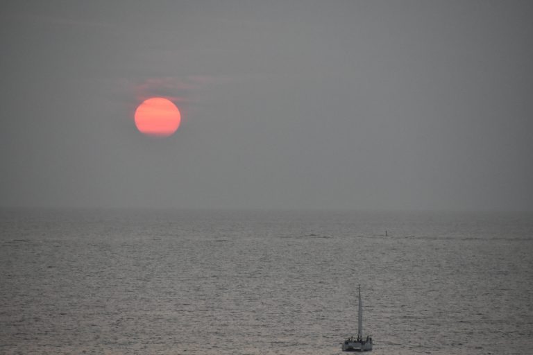 Un bagno ed il tramonto a Miyako-jima