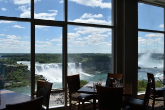 Canada-Niagara-Sheraton Hotel-restaurant-view-Niagara Falls