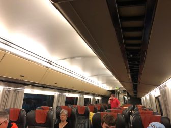Canada-Quebec City-train-inside