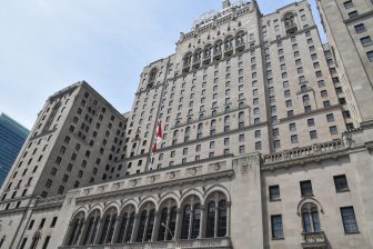 Canada-Toronto-Royal York Hotel-in front of Union Station