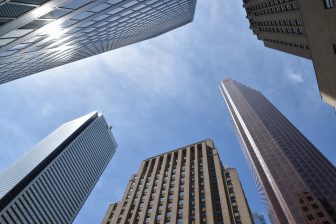Canada-Toronto-financial district-Bank of Nova Scotia-skyscrapers