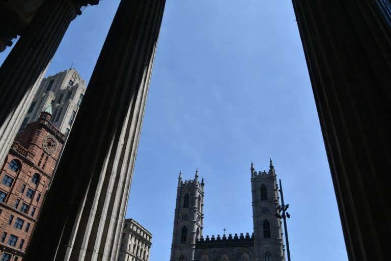 around Place d’Armes in Montreal