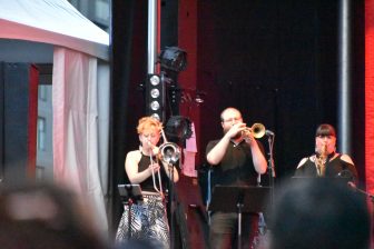 Canada-Montreal-Jazz Festival-Samantha Martins & Delta Sugar-wind instruments players