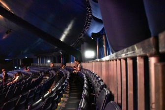 Canada-Montreal-Cirque du Soleil-inside tent-seats
