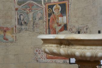 Italy-Umbria-Orvieto-cathedral-fresco-font