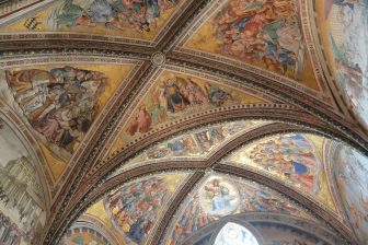 Italy-Umbria-Orvieto-catehdral-Cappella San Brizio-ceiling