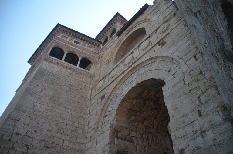 Luego de ver el Arco Etrusco, hora del almuerzo