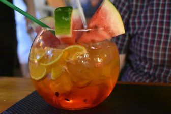 Greece-Rhodes-Rhodes Town-old town-bar-Spritz