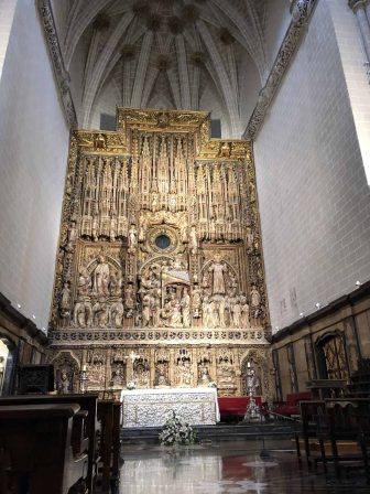 Spain-Zaragoza-La Seo-cathedral-sculpture-high altar-alabaster