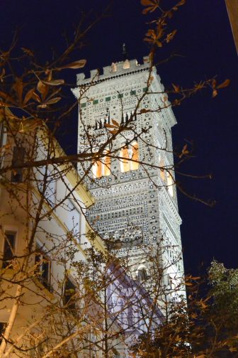 Spain-Zaragoza-Islesia de la Magdalena church-bell tower-Mudejar
