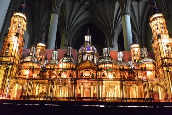 Spain-Zaragoza-Iglesia del Sagrado Corazon de Jesus-float-Basilica of Our Lady of the Pillar