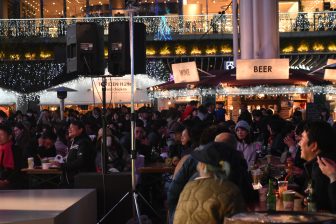 Japan-Kyushu-Fukuoka-Hakata station-event-crowd