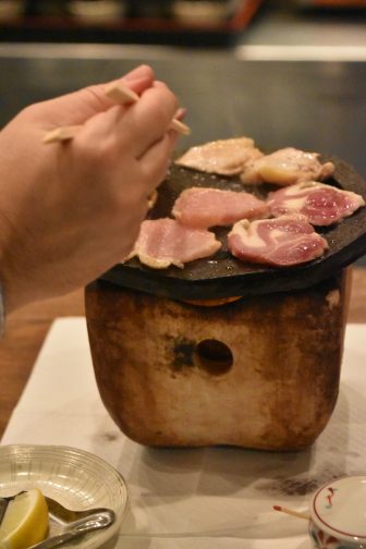 Japan-Kyushu-Kumamoto City-restaurant-"Goen"-Amakusa Daio Chicken-grilling