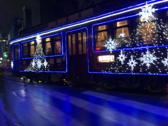 Japan-Kyushu-Kumamoto-tram-Christmas lights