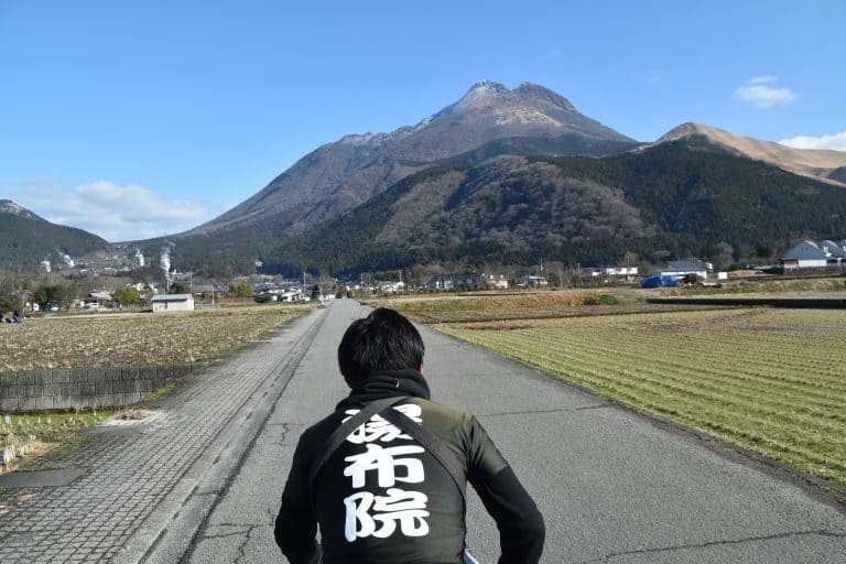 由布院で人力車