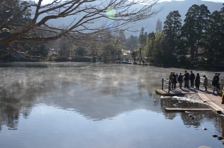 Il lago Kinrinko a Yufuin