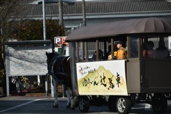 日本　九州　大分県　由布院　馬車