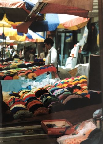 China-Lanzhou-Ding Xi Nan Lu-market-wool-colourful