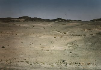 China-from Lanzhou to Liuyuan-view from train window-desert