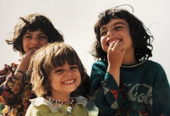 Iran-Kermanshah-three girls-smiling