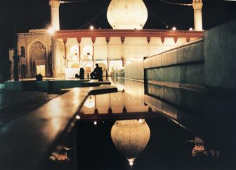 Iran-Shiraz-Shah Cheragh-night-reflection