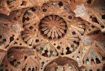 Iran-Isfahan-Ali Qapu Palace-music hall-decoration