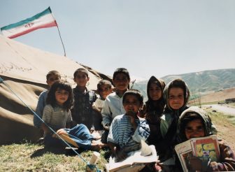 Iran-Marboreh-Bakhtiari-children-school-flag