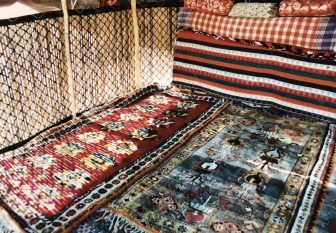 Iran-Semirom-tent-Qashqai people-carpets