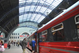 Norway-Bergen-Bergen Railway-station-people