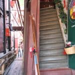 Norway-Bergen-Brygggen-staircase-wooden