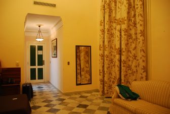 quite spacious room in Hotel Florida in Havana, Cuba