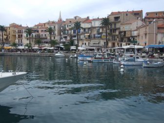 looking over Calvi's port and town