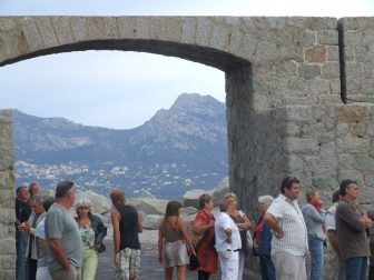 people at the citadel of Calvi