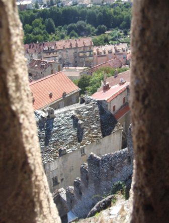 the view from Corte's citadel