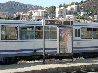 the railway station of Ile Rousse