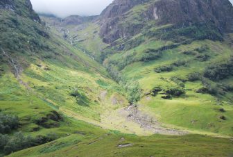 a bit of sunlight on Glen Coe