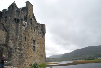 the view of the bay from Eilean Doanan Castle