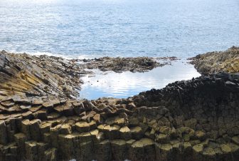 Isle of Staffa is made of stone pillars