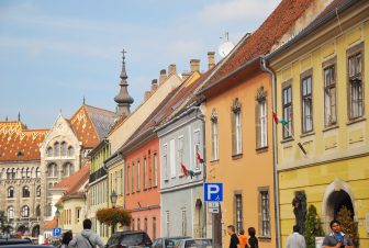 colourful houses in Buda