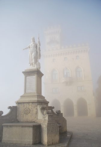 Statue of Liberty in the Liberty Square in San Marino