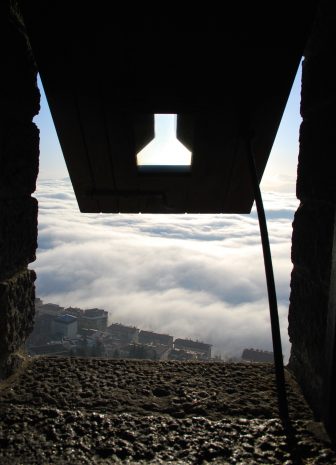 the view from the castle in San Marino