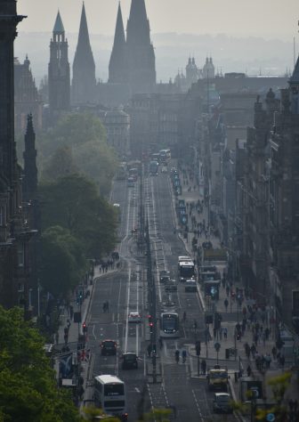 Princes Street seen from the Calton Hill