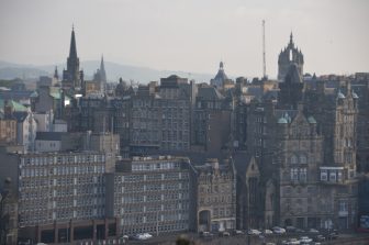 the view of Edinburgh from Calton Hill