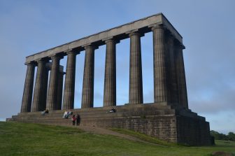 the National Monument on top of the Calton Hill