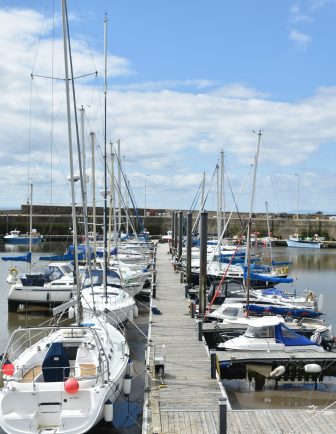 yachts nel porto di Anstruther's 